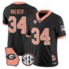 Men's Georgia Bulldogs The Big Peach Vapor Limited Jersey - All Stitched