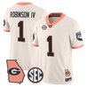 Men's Georgia Bulldogs The Big Peach Vapor Limited Jersey - All Stitched