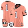 Men's Georgia Bulldogs The Big Peach Vapor Limited Jersey - All Stitched