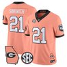 Men's Georgia Bulldogs The Big Peach Vapor Limited Jersey - All Stitched