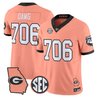 Men's Georgia Bulldogs The Big Peach Vapor Limited Jersey - All Stitched