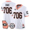 Men's Georgia Bulldogs The Big Peach Vapor Limited Jersey - All Stitched