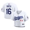 Women's Los Angeles Dodgers x KAWS Cropped Baseball Jersey - All Stitched