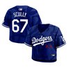 Women's Los Angeles Dodgers x KAWS Cropped Baseball Jersey - All Stitched