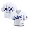 Women's Los Angeles Dodgers x KAWS Cropped Baseball Jersey - All Stitched