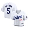 Women's Los Angeles Dodgers x KAWS Cropped Baseball Jersey - All Stitched