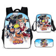 Naruto Anime Uzumaki Backapck Lunch Bag School Bag for Teens 16 Inch