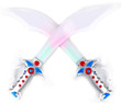 Pirate Light Up Buccaneer Swords With Motion Activated Clanging Sounds, 2pcs