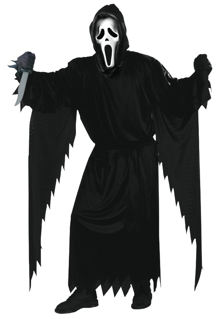 Scream Ghostface Full Costume, Mask,Robe,Gloves,Knife.