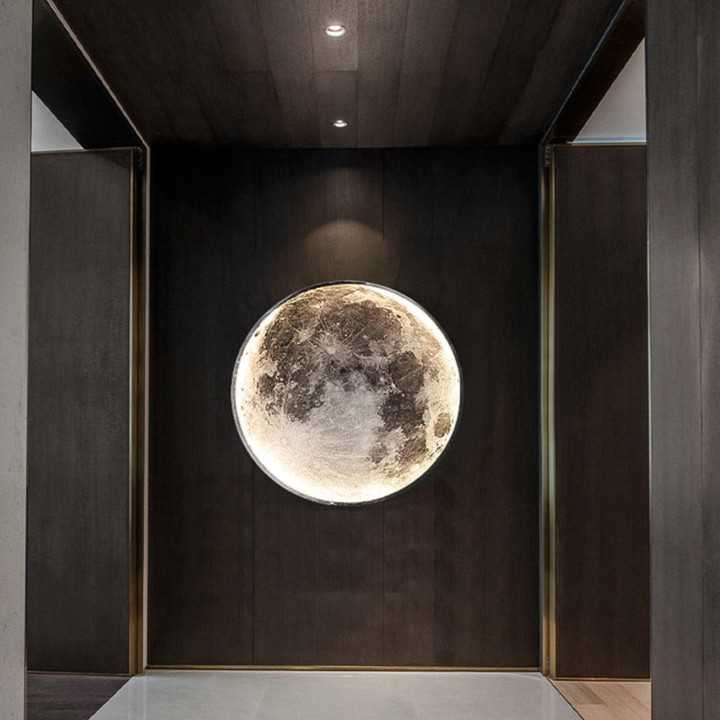 3D LED Moon or Earth Ceiling or Wall Lamp (3 Styles) 24CM-80CM