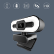 4K Webcam Auto Focus HD Webcam with Fill Light Rotatable Laptop Web Camera PC Computer Camera With Microphone For Youtube Video