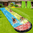 Lawn Water Slides for Kids Adults - Garden Backyard Giant Racing Lanes and Splash Pool