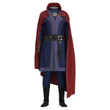 Doctor Strange Cosplay Costume Halloween Suit Red Cloak Robe For Kids Adult