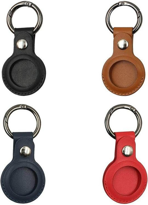 4 Pack Leather Anti-Lost AirTags Case