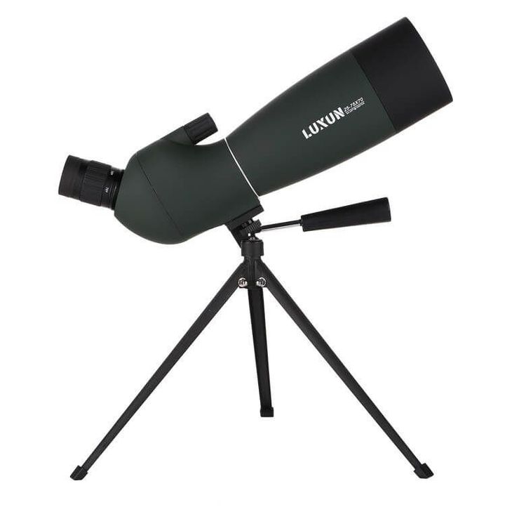 2021 Updated 25-75x70 Spotting Scope with Tripod, BAK4 Angled Telescope for Target Shooting Hunting Bird Watching Wildlife Scenery