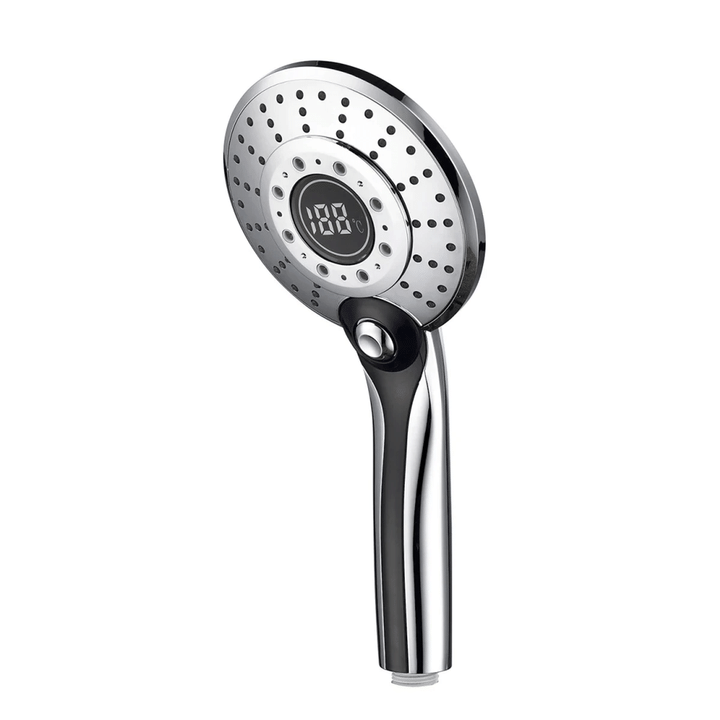 High Pressure Water Saving LED Shower Head With Digital LCD Display Temperature Control