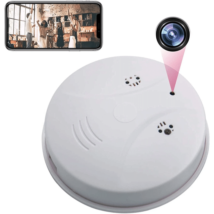 Smoke Detector Alarm Camera 1080P HD