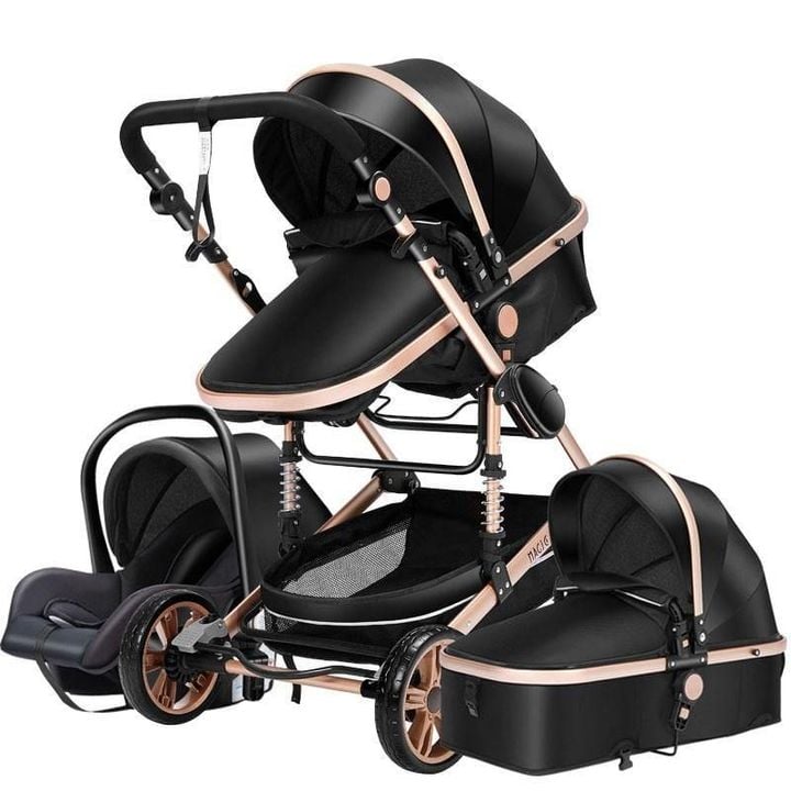 Luxurious 3 in 1 Folding Baby Stroller Latest Generation