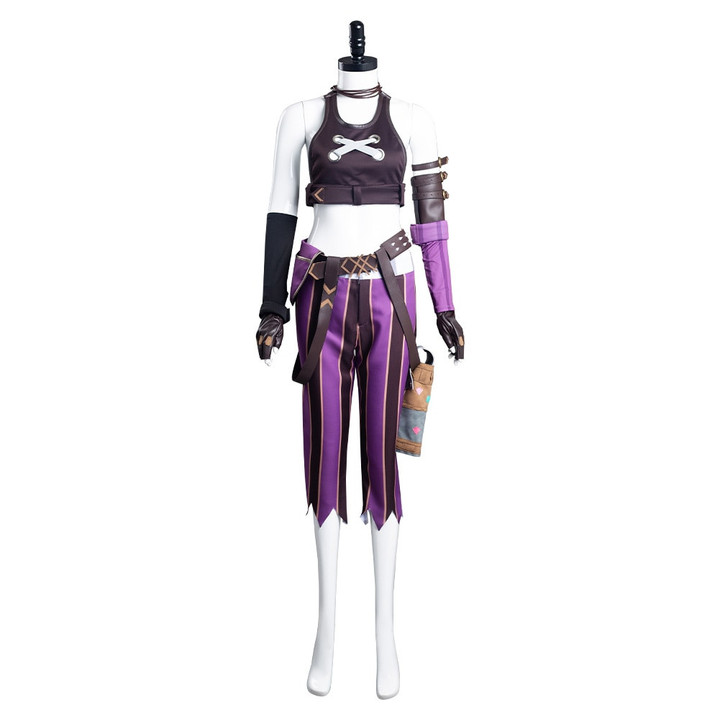 League of Legends LoL Arcane Jinx Uniform Outfits Halloween Carnival Suit Cosplay Costume