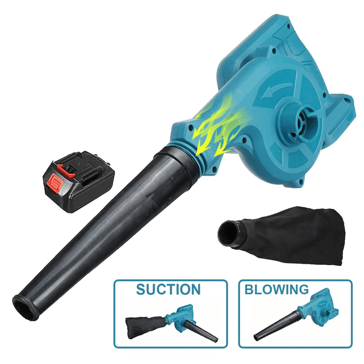 2 In 1 Cordless Electric Air Blower Blowing Suction Leaf Blower