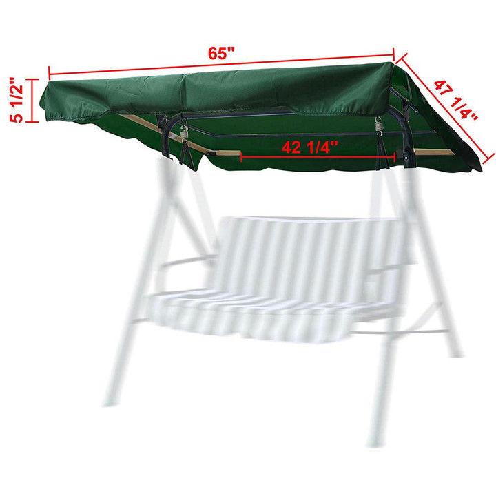 Yescom Patio Porch Replacement Swing Canopy 64"x47"