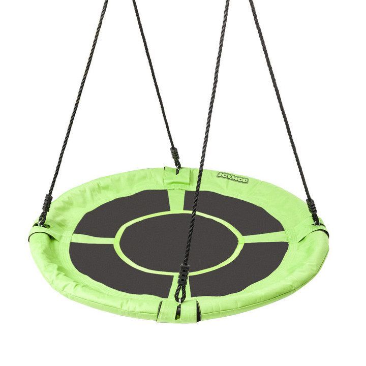 Flying Saucer Tree Swing 40 Inch Large Round Heavy Duty Disk Outdoor Swing Blue/Green