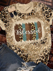 Blessed Leopard Print AOP Bleached