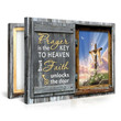 Prayer Is The Key To Heaven - Cross Christian Canvas