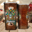 Personalized Skull And Cross Tumbler 20oz - 2