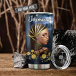 Personalized Black Women Faith God Says You Are KD2 BGM0501004Z Stainless Steel Tumbler - 2