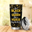Nurse Light Green Uniform Black Women Nurse Nurse Gift ANLZ0112020Z Stainless Steel Tumbler - 2