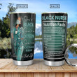 Black Nurse Facts KD4 HHA1201001Z Stainless Steel Tumbler - 1