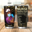 Nurse Purple Uniform Black Women Nurse Nurse Nutrition Facts Nurse Gift ANLZ0112024Z Stainless Steel Tumbler - 1