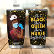 Nurse Wine Uniform Black Women Nurse Nurse Gift ANLZ0112028Z Stainless Steel Tumbler - 1