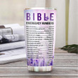 Black Woman Bible Number BWM Personalized NNRZ2707011Z Stainless Steel Tumbler - 2