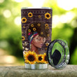 Afro Woman Sunflower KD2 MAL0910013 Stainless Steel Tumbler - 2