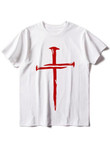 Red Nail Cross Short Sleeve T-shirt - 3