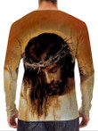 Long Sleeve Crew Neck Christian Print T-shirt - 2
