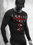 Mens Jesus Christ Lives Printed T-Shirt - 1