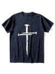 Mens Cross Print Jesus Christian Casual T-shirt - 3
