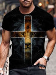 Mens Christian lion Jesus Cool T-shirt - 1