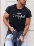 Grateful to God and always love fashion printed T-shirts - 1