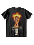 Mens Lion Christian Creative Printed T-Shirt - 2