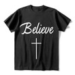 Mens Cross Believe Black Short Sleeve T-Shirt - 2
