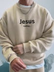 Mens street jesus religious print Sweatshirt - 1