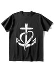 Mens Creative Christian Loose Trendy Printed T-Shirt - 2