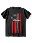 Mens Faith Flag Short Sleeve Christian Printed T-Shirt - 2