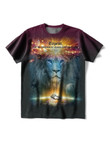 Lion and Thorns Headband Printed T-shirt - 2