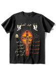 Mens Fluorescent Cross Dove Scripture T-shirt - 2