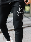 Mens Fashion Casual Letters Religious Faith Printed Pants - 3